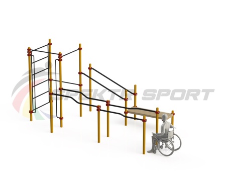 Купить Спортивный комплекс для инвалидов-колясочников WRK-D16_76mm в Зеленогорске 